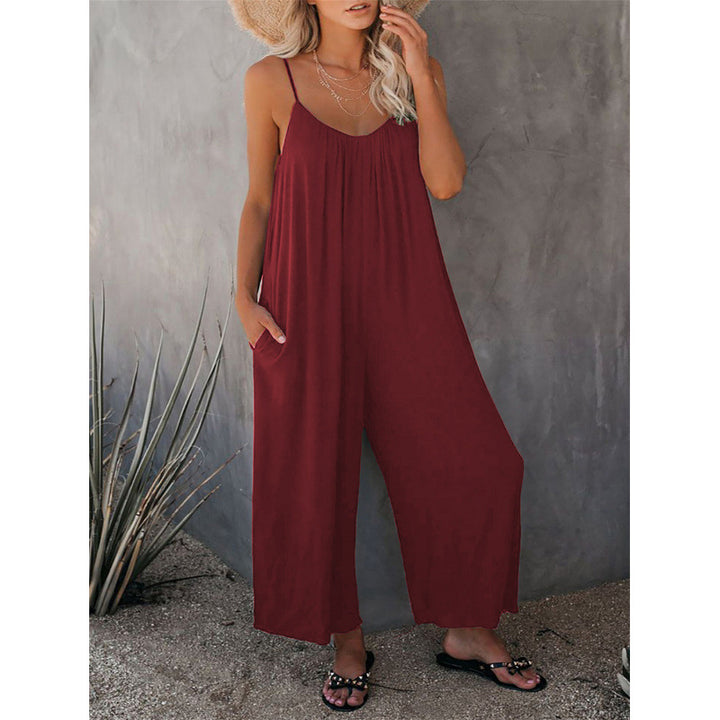 Dame let ærmeløs jumpsuit med lommer Stilla