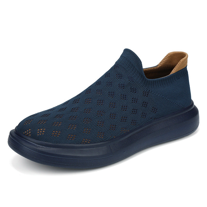 Unisex nan lettere strik-sko med perforeret åndbar struktur og dæmpende let sål Skovae