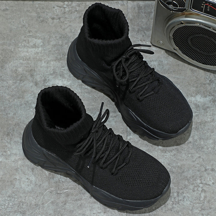 Dame Høj Strik-Sneakers med fleksibel Ankelafslutning Stilla