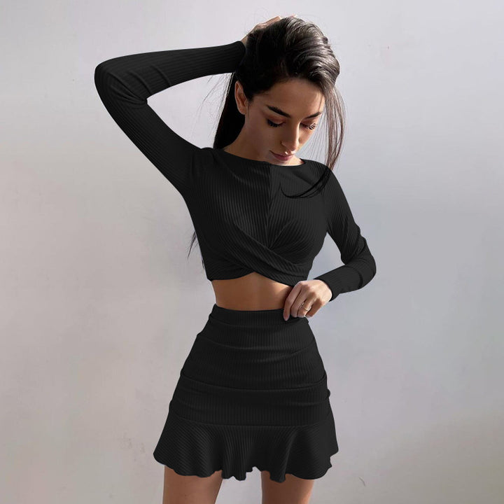 Dame Cut-Out Ruffle Mini Kjole Stilla