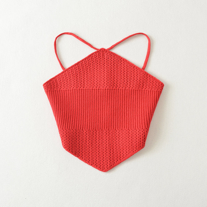 Dame tanktop med stilfuldt netdesign og fashionable volangdetaljer Stilla