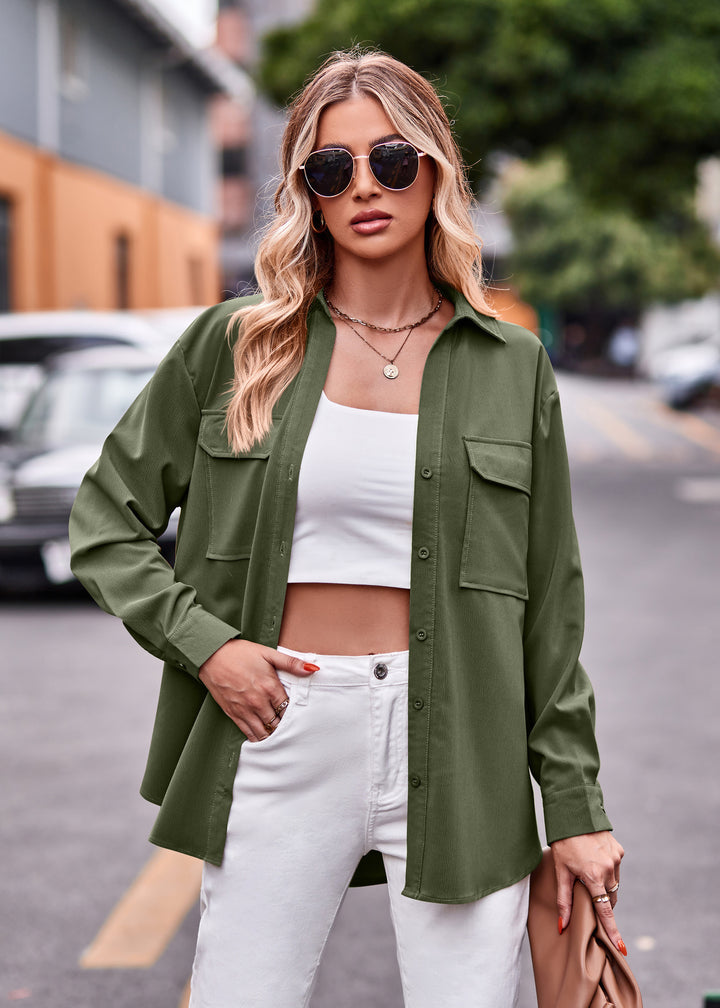 Dame Oversized Skjorte Stilla