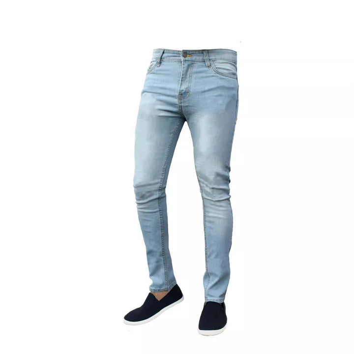 Herrer Slim Fit Jeans med elastisk materiale og moderne snit Stilla
