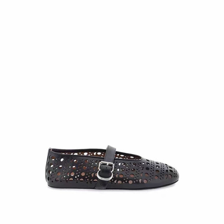 Dame stilfulde Cut-Out Slip-On Ballerinas med justerbar rem Stilla