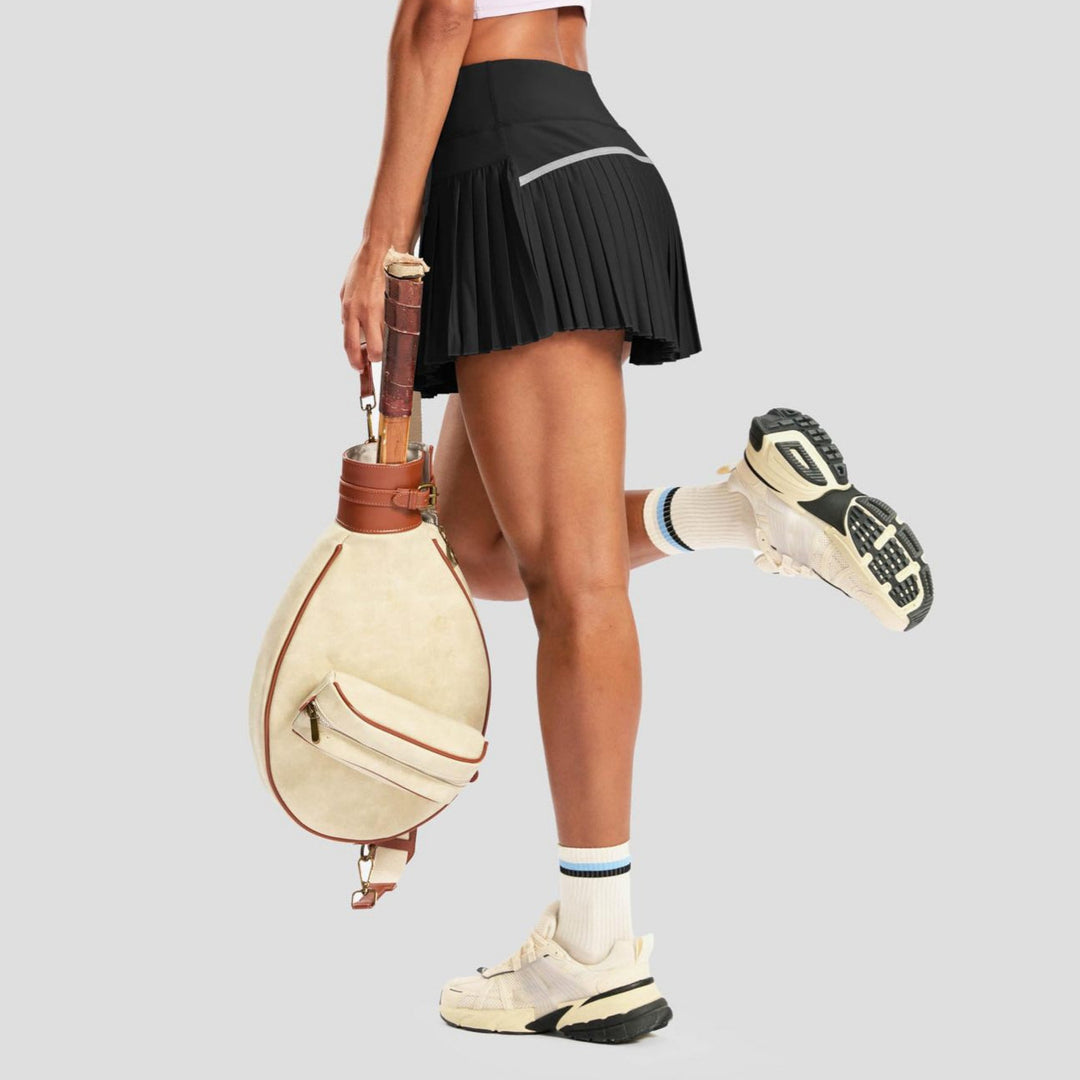 Dame Sporty Plisseret Skirt med integrerede Shorts Skovae