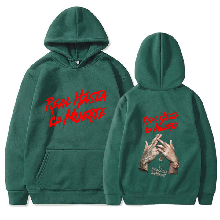 Kvinders hoodie med iøjnefaldende bogstaver i urban stil Skovae
