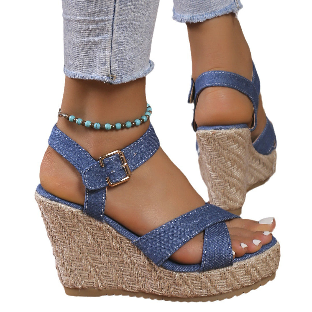 Dame mode Espadriller med justerbar rem Stilla
