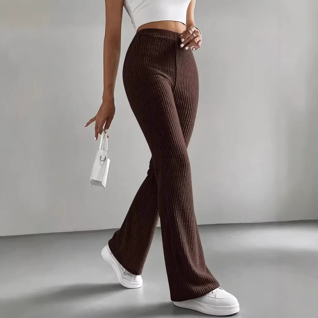 Dame Wide-Leg Ribbett-Bukser Skovae