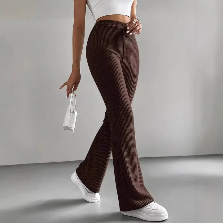 Dame Wide-Leg Ribbett-Bukser Skovae