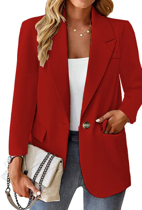 Dame Elegant Oversized Blazer med talje og praktiske lommer Stilla