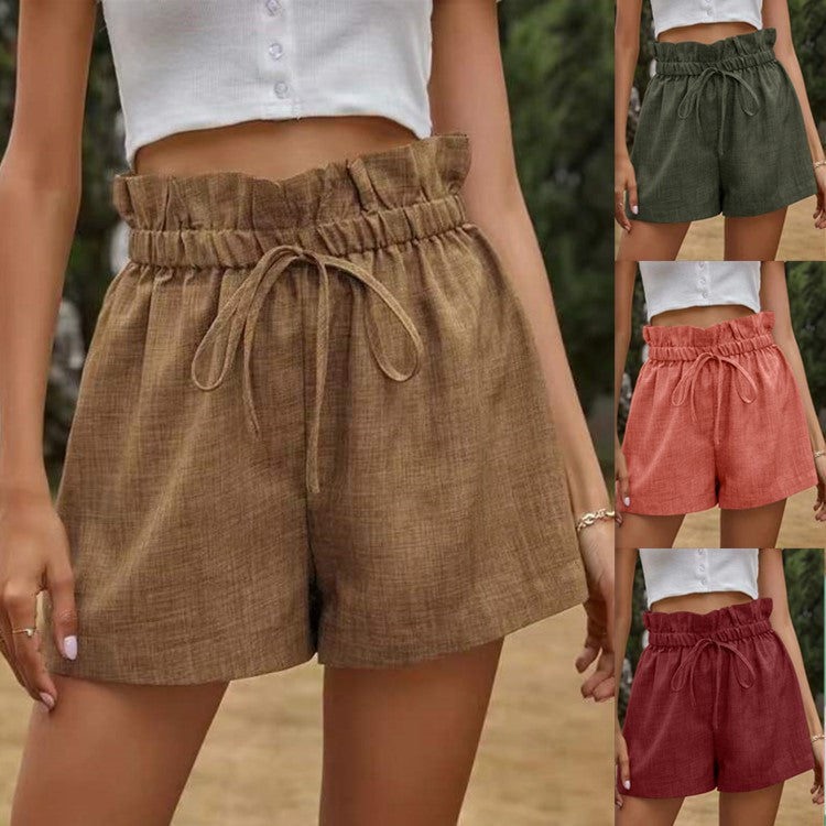 Dame afslappet shorts med elastisk talje Stilla