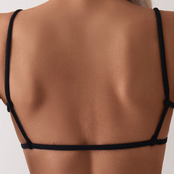 Dame Ripp-Tie-Front Bikini Sæt Stilla 1750838992