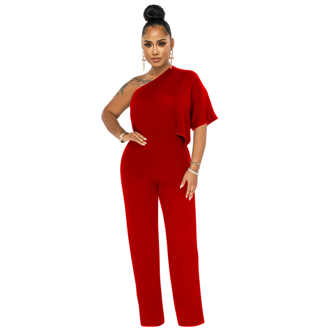 Dame En-sidet Jumpsuit med elegant skæring og bredt ben Stilla