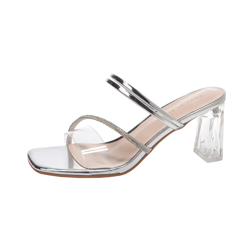 Dame Elegante Blokhæle Sandaler Stilla
