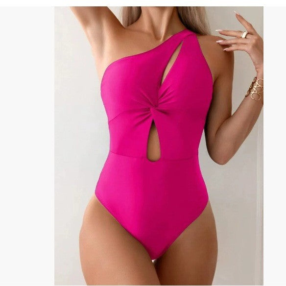 Dame asymmetrisk Cut-Out heldragt badedragt Stilla