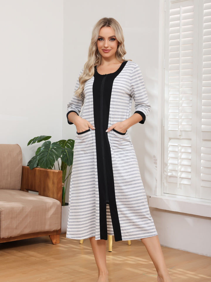 Dame bathrobe med praktiske lommer Stilla