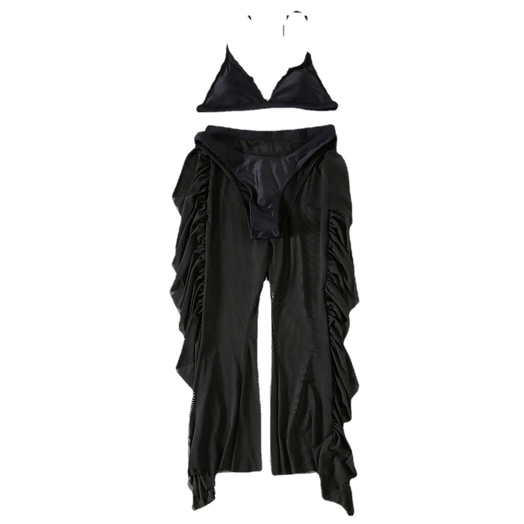 Dame bikini med elegant gennemsigtig nederdel Stilla