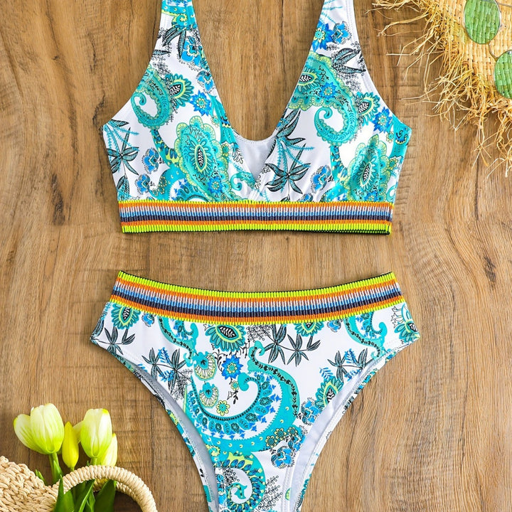 Dame bikini-sæt med moderne etno-design Skovae