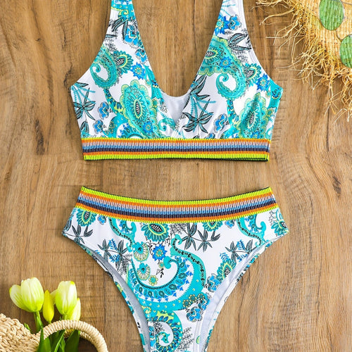 Dame bikini-sæt med moderne etno-design Skovae