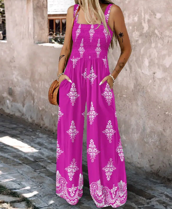 Dame bohemian-inspireret bred ben jumpsuit Stilla