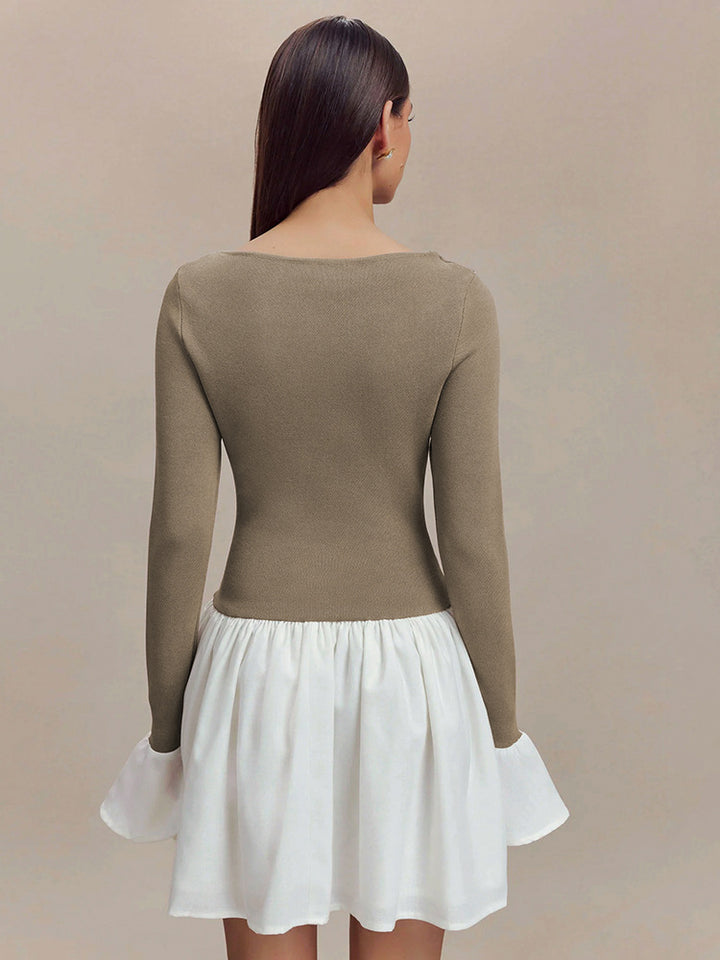 Femme Off-Shoulder Udsmykket Ærme Kjole Stilla