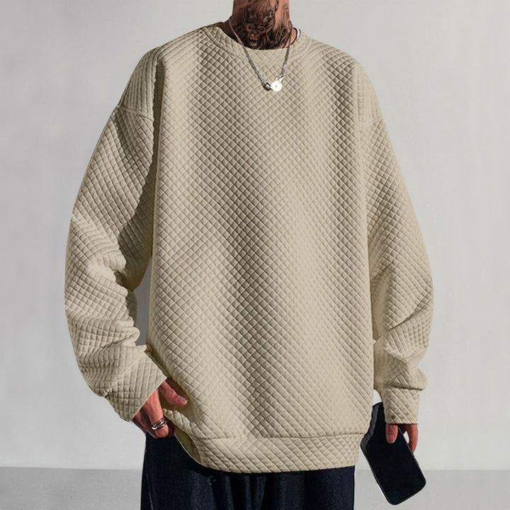 Herrer Oversized Sweatshirt med struktureret design Stilla