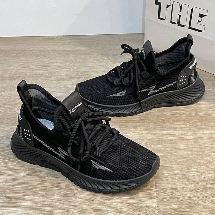 Dame Luftige Sport Sneakers med elastisk strikkonstruktion og skridsikker sål Stilla