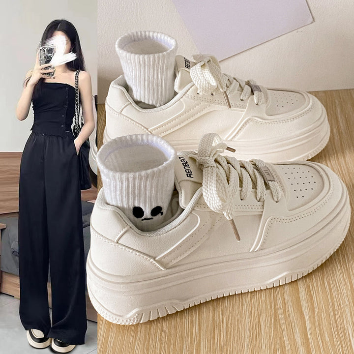 Dame Sneakers med tyk platform og integreret sokkelook Stilla