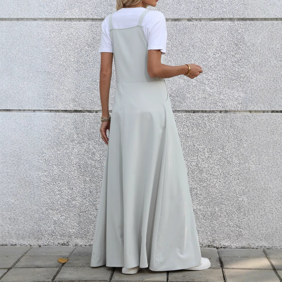 Kvinder justerbar bib- kjole Maxi Stilla