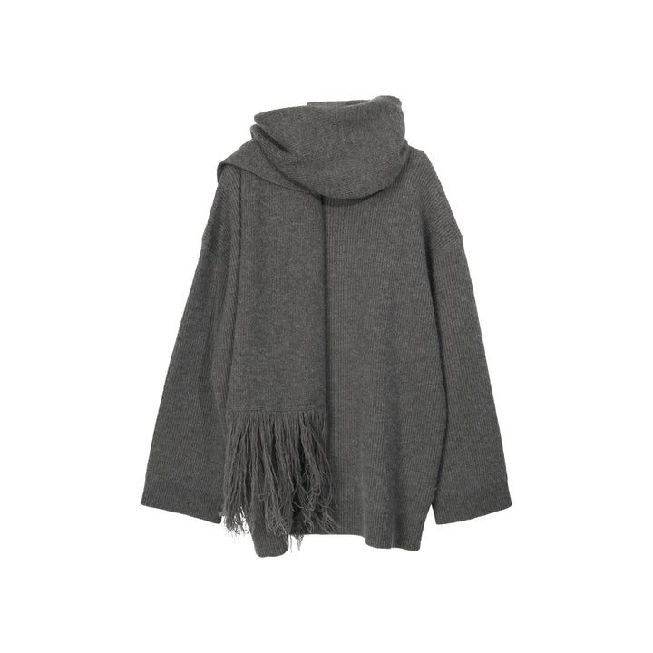 Dame hyggelig oversized pullover med høj krave og behagelig struktur Stilla