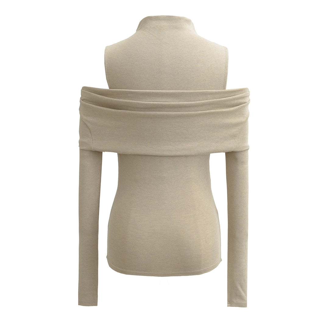 Dame figurtilpasset Off-Shoulder Langærmet top Stilla