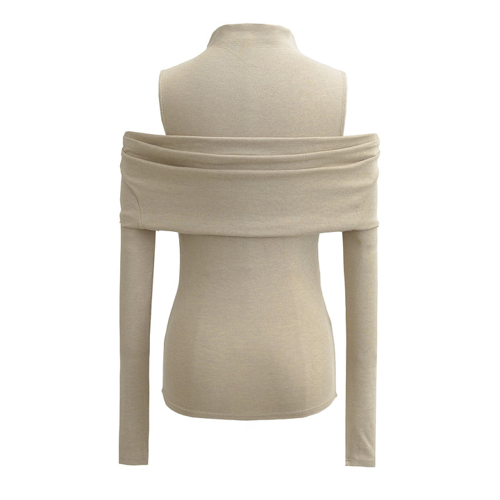 Dame figurtilpasset Off-Shoulder Langærmet top Stilla