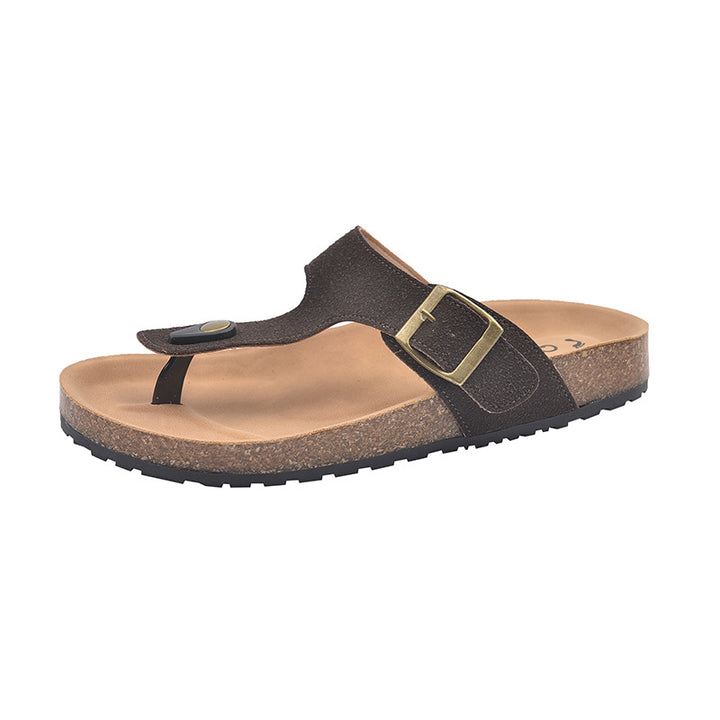 Dame komfortable toe-split sandaler med justerbar rem og ergonomisk sål Stilla