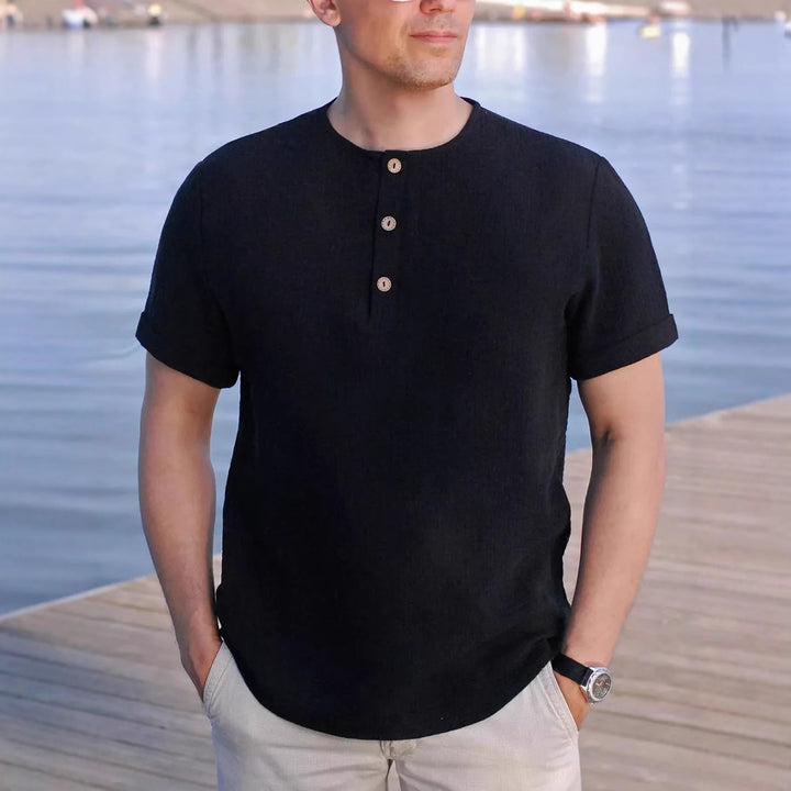 Herrer kortærmet Button-Down skjorte Stilla