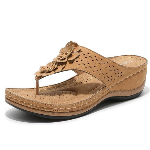 Dame flip-flops med blomsterdesign og ergonomisk sål Stilla