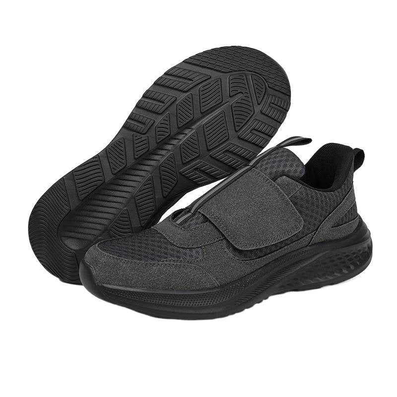 Herren nan urbaner Slip-On-sneaker med velcro-frontlås, elastisk træk-system og mellemlagsdæmpning Skovae