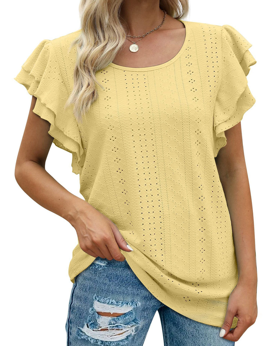 Dame Rynkesleeve Casual Bluse Stilla