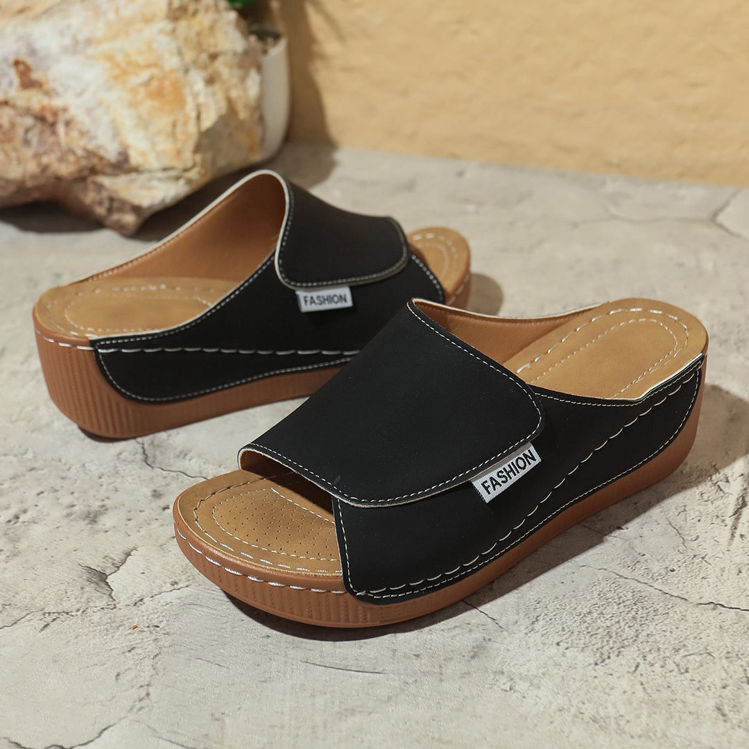 Dame Bequem Clogs med Plateau og moderigtigt Design Stilla