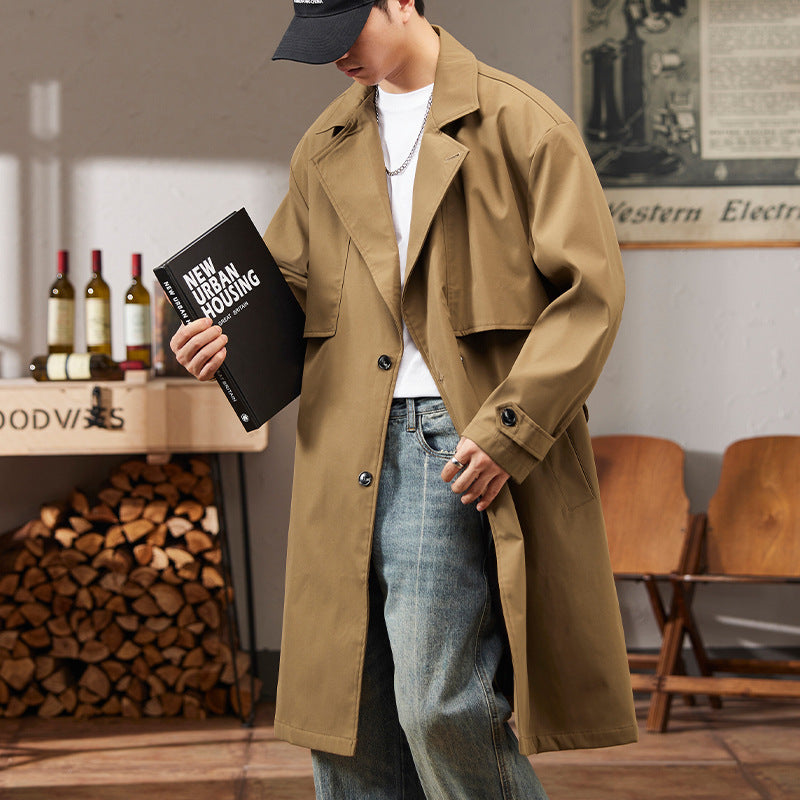 Herrer Longline Trenchcoat med justerbar pasform Stilla