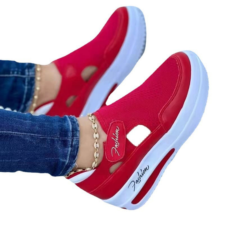 Dame Sporty Slip-On Sneakers med åndbart mesh-overdel og skridsikker sål Stilla