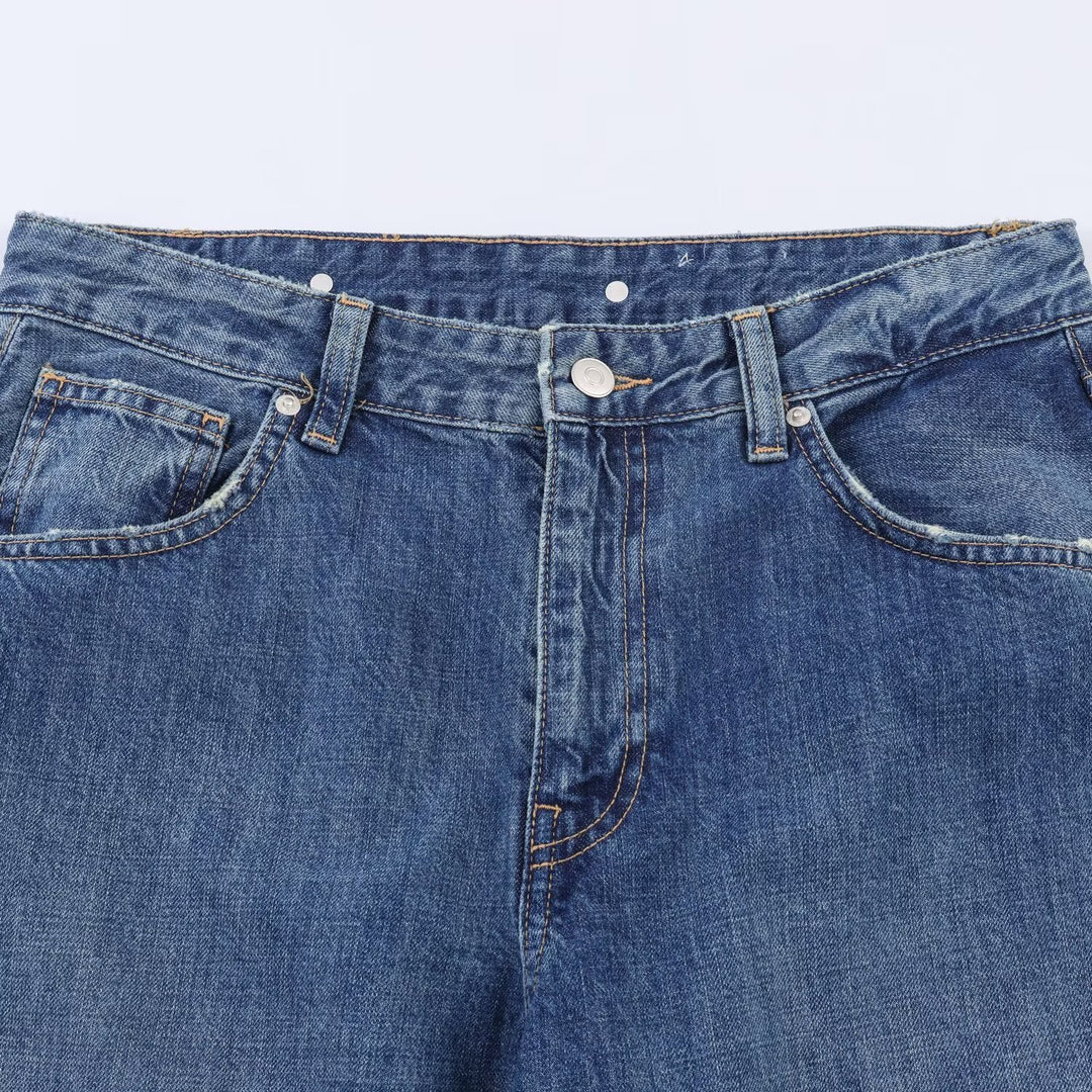 Dame Tapered Jeans med elastisk kant og behagelig pasform Skovae
