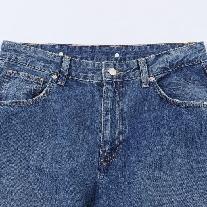 Dame Tapered Jeans med elastisk kant og behagelig pasform Skovae