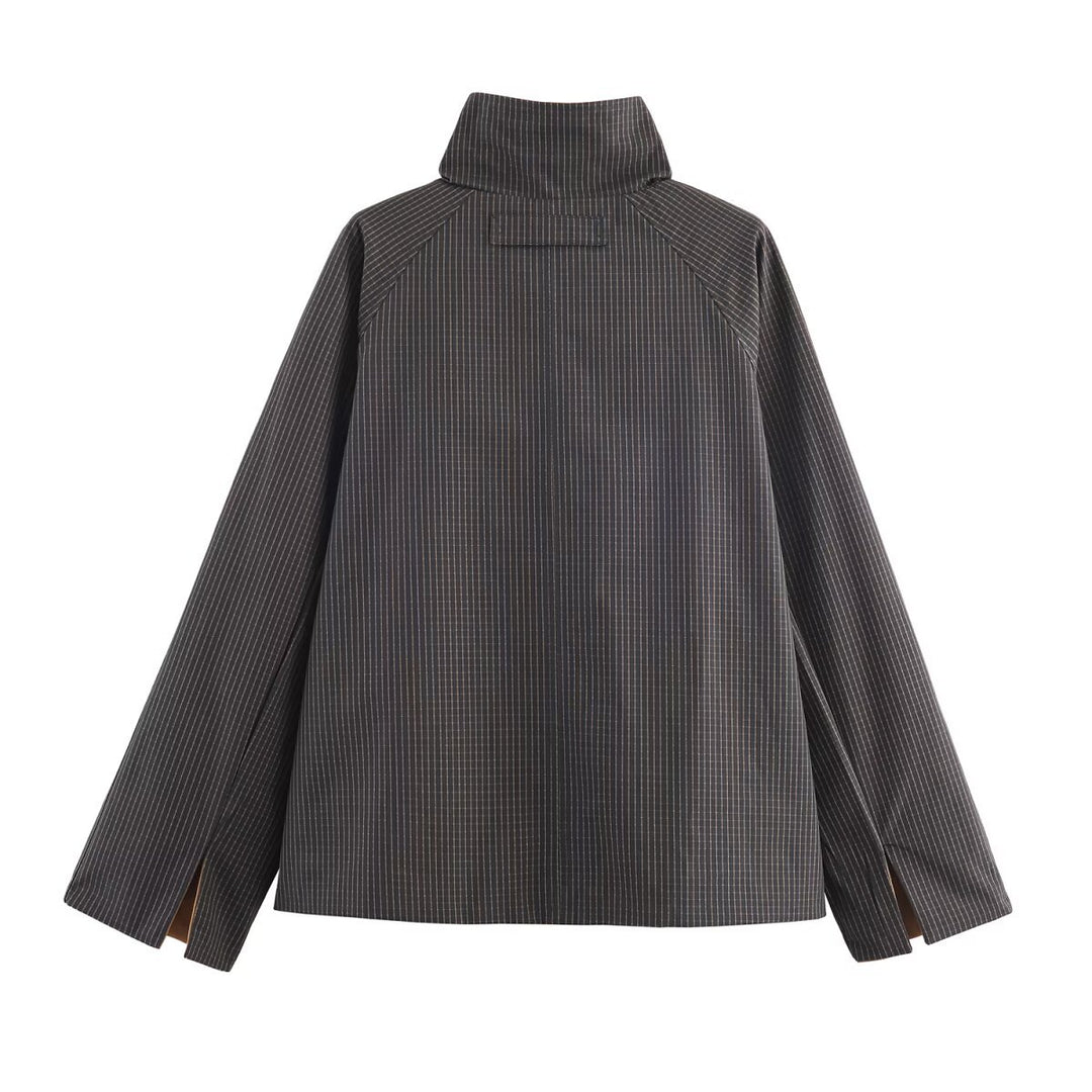 Dame urban oversized jakke med høj krave Stilla