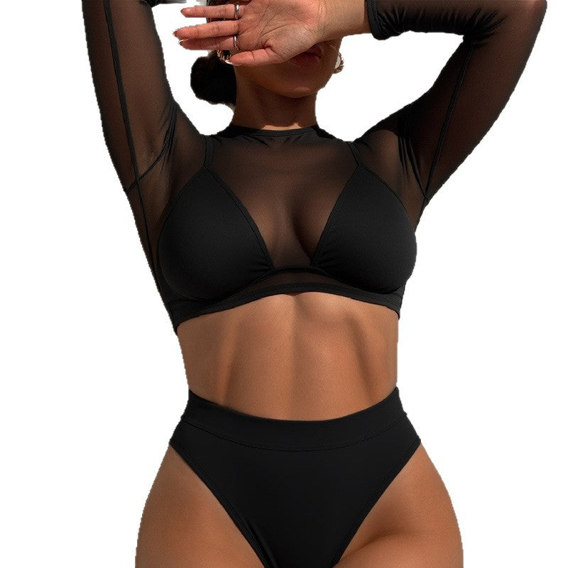 Dame Sporty Langærmet Bikini Sæt Skovae