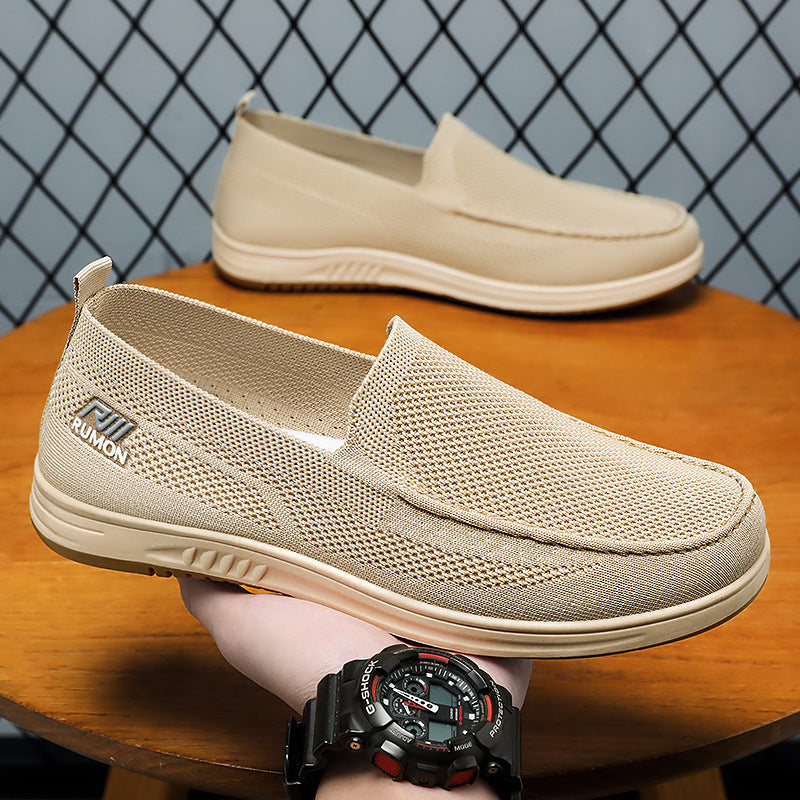 Herrer Komfortable Slip-On Fritidsko med åndbart Mesh-Overmateriale Stilla
