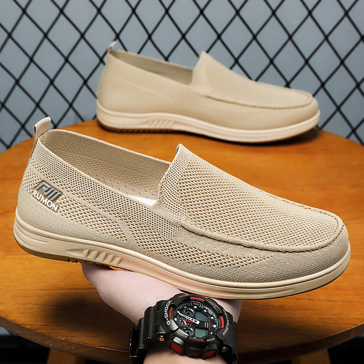 Herrer Komfortable Slip-On Fritidsko med åndbart Mesh-Overmateriale Stilla