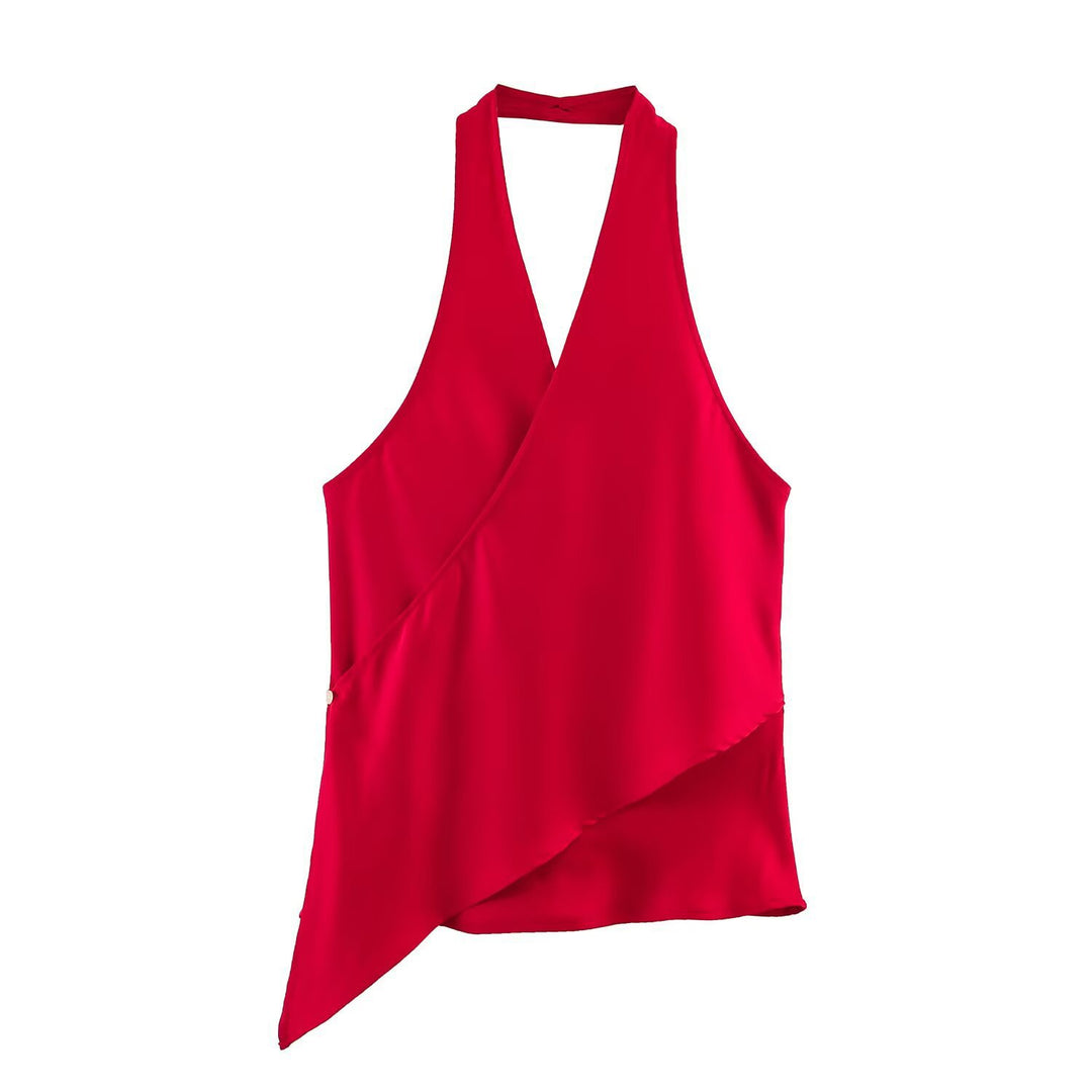Dame Wickelbluse med V-hals Skovae