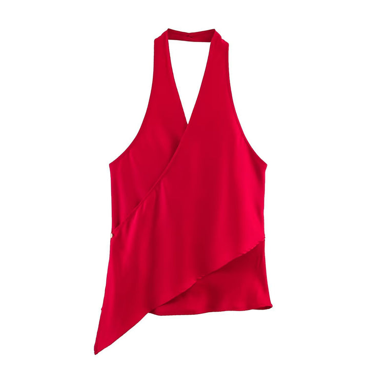 Dame Wickelbluse med V-hals Skovae