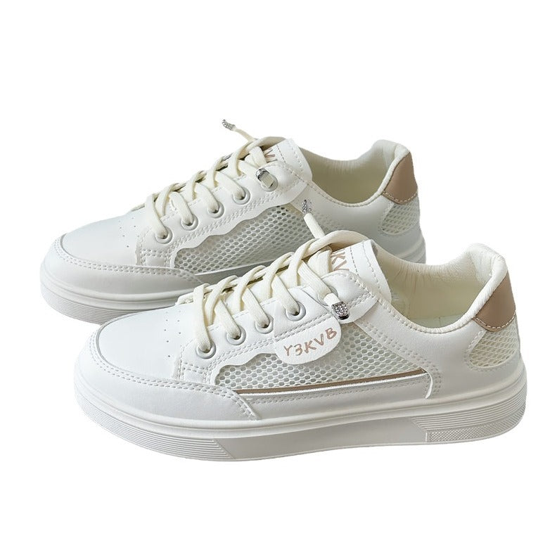 Dame Sporty Fritids-sneakers med åndbar netstruktur og komfortabel dæmpning Stilla
