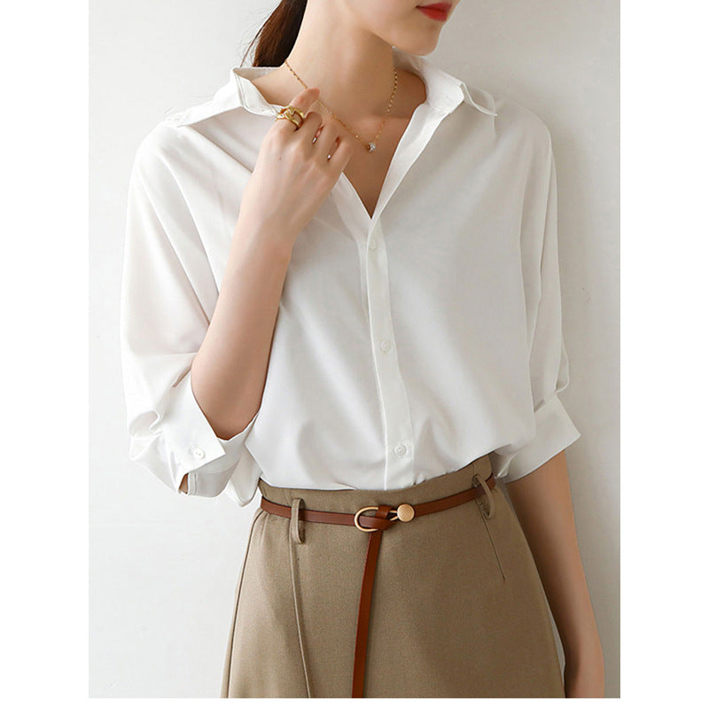 Dame Oversized Bluse med elegante ærmer og kvalitetsstof Stilla